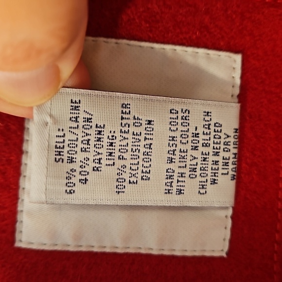 💕GAP💕 Cropped Length Pea Coat ~ Red Small - Picture 10 of 15